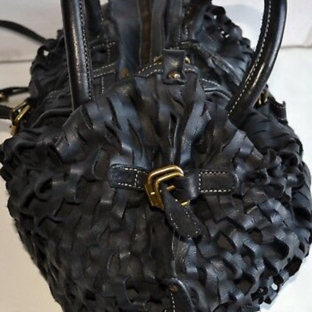 Costanza Rota Made In Italy Leather Satchel New - Picture 5 of 7